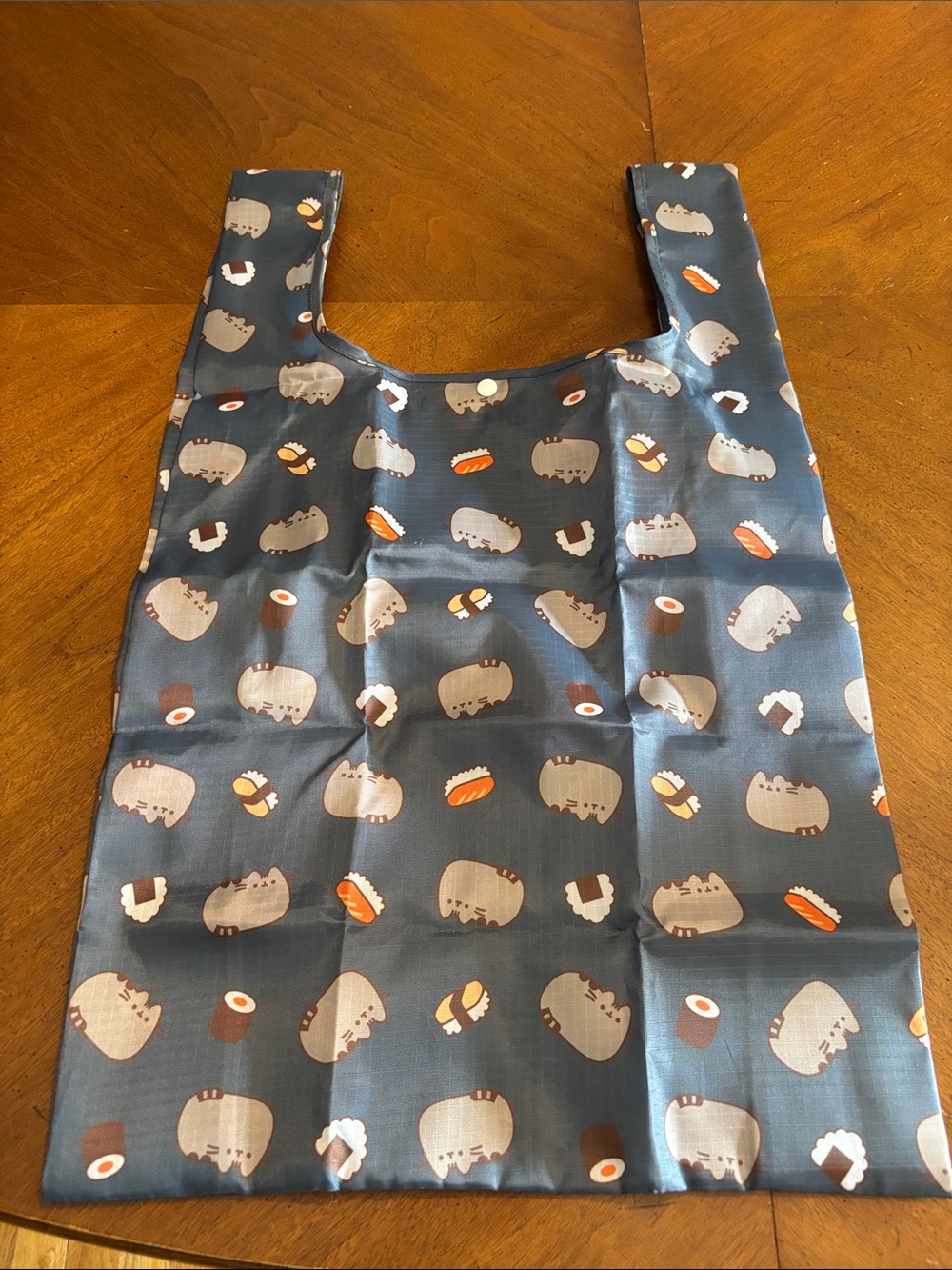 Pusheen Kids Reusable Tote Bag with Cat Sushi Print - Blue